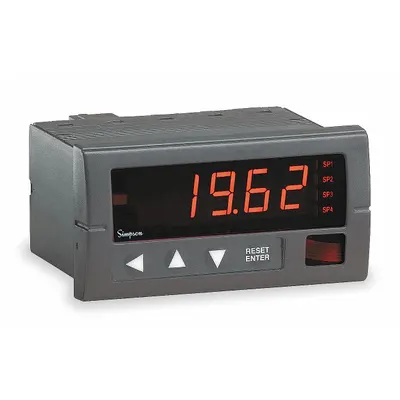 SIMPSON ELECTRIC Digital Panel Meter: 1,999 Display Span - Max, 120 V AC, 0 V DC – 200 mV DC - DC Voltage Digital Panel Meters