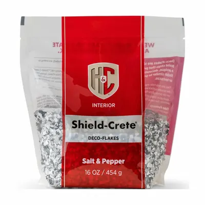 H&C Floor Chips Black/Gray/White Anti-Slip Additive, 16 oz - Floor Chips & Flakes