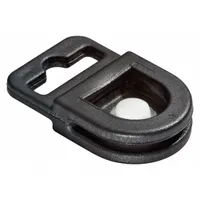 Badge Holder: Breakaway Clasp, Vertical, 1 1/8 in Overall Ht, 5/8 in Overall Wd, Plastic, 50 PK (MPN 818801)