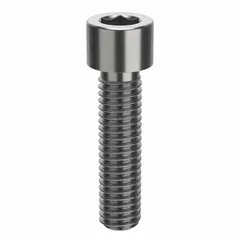 This inch-system socket head cap screw features a 3/8"-16 thread size, 1 1/2" length, and 5/16" drive size. Made from 316 stainless steel (H5) with a plain finish and right-hand thread direction. Used for fastening in machinery assembly and structural applications requiring corrosion resistance.
