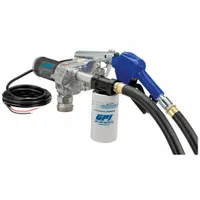 GPI Electric Drum Pump: 12 V DC, 1/4 hp HP, 18 gpm Max. Flow Rate, Aluminum, Bung, Auto (MPN M-180S-AU W/FILTER)