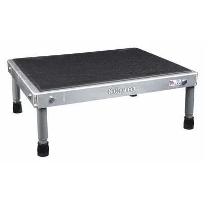 COTTERMAN Work Platform: 14 in Platform Ht - Max, 19 in Platform Wd, 24 in Platform Dp - Cushioned Adjustable-Height Single-Step Platforms