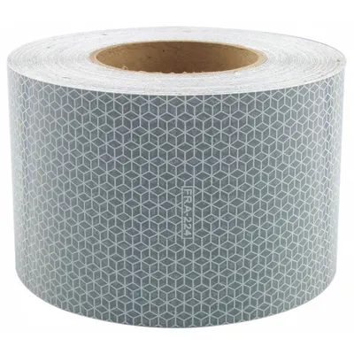 ORALITE Reflective Tape: Rail, White, 4 in Wd, 50 yd Lg - Vehicle Reflective Tapes
