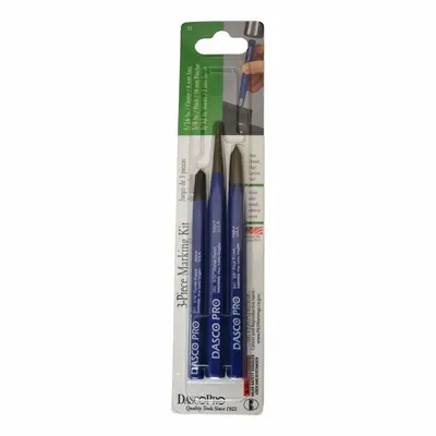 DASCO PRO Starter/Marking Punch: 3/8 in_3/32 in_5/16 in Tip Size, 5 in_4 1/2 in_5 1/2 in Overall Lg - Centering Punch Sets