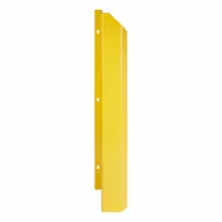 Door Track Guard: Steel, L Shape, 48 in Overall Lg, 0.3 in Overall Thick, Yellow, Anchor Screws (MPN 60-5121-12)