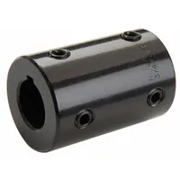 RULAND MANUFACTURING Rigid Shaft Coupling: 1/2 in Bore Dia 1, 1/2 in Bore Dia 2, Round Keyed, Inch (MPN SCC-8-8-F)