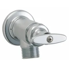 This inside sillcock features a cast brass body and handle with rough chrome plating finish. It includes a 3/4 in hose outlet and NPT inlet connection. Suitable for commercial and industrial water supply applications such as plant maintenance, janitorial closets, and process areas.