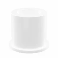 OILITE Flanged Sleeve Bearing: PTFE, 1/2 in Bore, 3/4 in OD, 3/4 in Overall Lg, White, 10 PK (MPN VF-0812-06B)