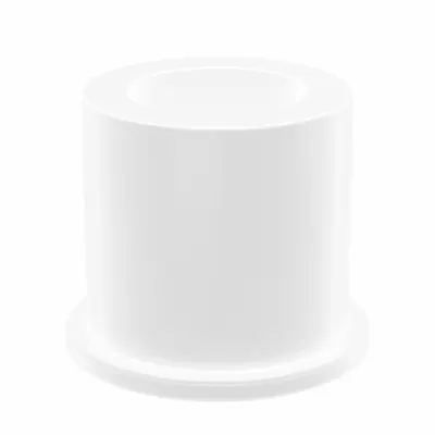 OILITE Flanged Sleeve Bearing: PTFE, 1/2 in Bore, 3/4 in OD, 3/4 in Overall Lg - Chemical- & Heat-Resistant Plastic Flanged Sleeve Bearings