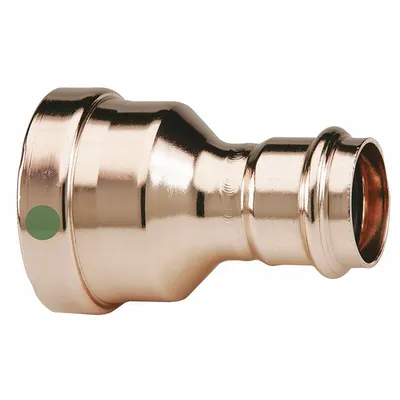 VIEGA PROPRESS Straight Press-Fit Fitting, 2 1/2 in CTS x 1 1/2 in CTS - Plumbing Copper & Bronze Press Tube Fittings