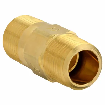 OEM Piston Spring Check Valve: Piston - Brass Inline Piston Check Valves