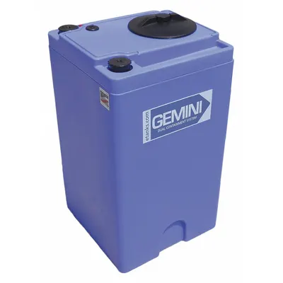 PEABODY ENGINEERING Storage Tank: Double Wall, Vertical, 40 gal, Closed Top - Dual Containment Liquid Storage Tanks