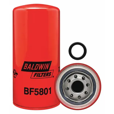 BALDWIN FILTERS BF5801 Spin-On Diesel Fuel Filter, 3 11/16 in OD, 1"-14 Thread - Spin-On Fuel Filters