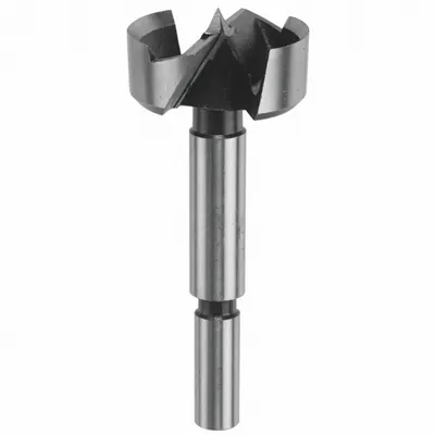 BOSCH Forstner Drill Bit: 1 5/8 in Drill Bit Size, 4 in Overall Lg, 3/8 in Shank Dia - Carbon Steel Forstner Drill Bits