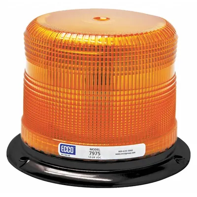 ECCO 7975A Vehicle Flashing Beacon, Amber LED, 12-24V DC, SAE Class 1 - Vehicle Flashing Beacons