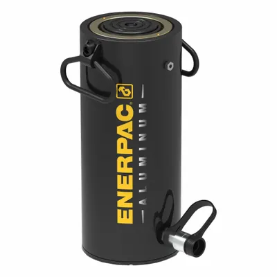 ENERPAC Cylinder: Single Acting, 100 ton Nominal Capacity, 10 in Nominal Stroke Lg - Lightweight Rams