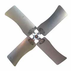 This replacement propeller is designed for use in HVAC and refrigeration fan assemblies. It moves air across condensers or evaporators in commercial cooling, ventilation, and refrigeration systems. Intended as a direct replacement for compatible fan units.