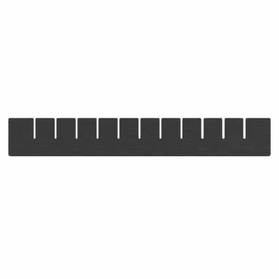 QUANTUM STORAGE SYSTEMS Divider: 15 in x 17 1/2 in x 2 in, Plastic, Conductive, 2TB32 - ESD Divider Box Dividers