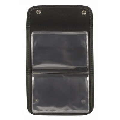 JJ KELLER Document Holder: Document Holder, Vinyl, Black, 6 in Overall Ht - Vehicle Document Holders