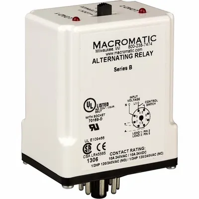 MACROMATIC Socket-Mounted Alternating Relay - Socket-Mounted Alternating Relays