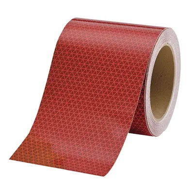 ORALITE Reflective Tape: Construction/Emergency Vehicles/Utility, Red, 6 in Wd - Vehicle Reflective Tapes