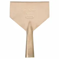 AMPCO Scraper: Bld. Mat. Nickel Aluminum Bronze, Stiff, Straight Bld. Shape, 8 1/2 in Overall Lg (MPN S-23)