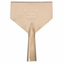 This long-reach scraper features a stiff, straight blade made of nickel aluminum bronze. With an overall length of 8-1/2 inches, it is suited for deburring, cleaning, and surface preparation tasks in industrial maintenance and metalworking applications.