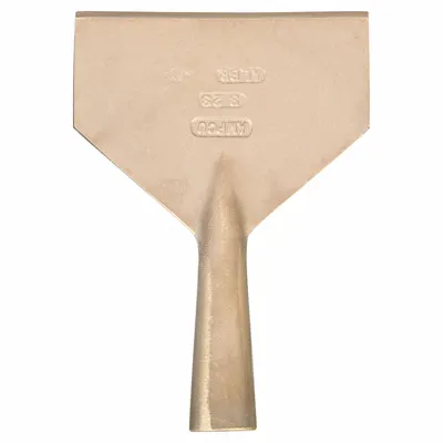 AMPCO Scraper: Bld. Mat. Nickel Aluminum Bronze, Stiff, Straight Bld. Shape - Long-Reach Scrapers