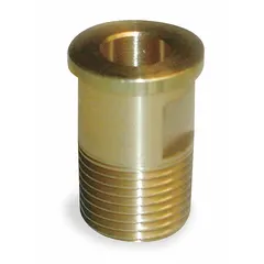 Brass tail piece for wash fountain plumbing connections. Unplated finish. Used to connect water supply or drain lines in commercial wash fountains.