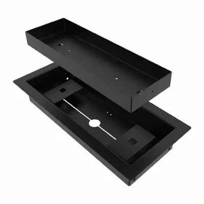 FITTES Floor Register: Floor/Wall, 4 in H, 10 in W, Decorative, Powder Coated - Floor Registers