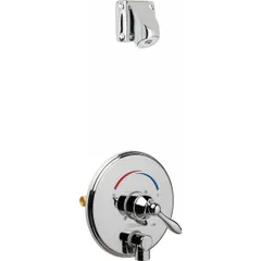 This shower faucet from the SH-TP series includes a fixed plastic showerhead with a single-function operation. It delivers a flow rate of 2 gpm and is designed for wall-mount installation in commercial or institutional restrooms.
