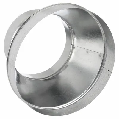 GREENSEAM Duct Reducer: Steel, For 12 in Dia, 8 in Lg, 12 in Inlet Dia, 8 in Outlet Dia - Reducers