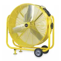 DAYTON Portable Fan: 30 in Blade Dia, 120V AC, Mobile, 1/3 hp, Direct Drive, Steel
