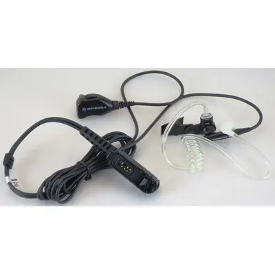MOTOROLA Earpiece: Fits Motorola, For XPR 3000/XPR 3500 Series, Earbud, Push To Talk - Motorola-Compatible Earpieces & Headsets