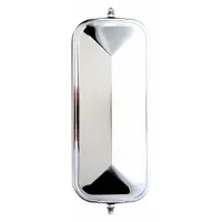 Flat-profile rectangular mirror for driver-side commercial vehicle use. Heated element aids visibility in cold or wet conditions. Non-motorized, 16 in x 7 in size. Suitable for fleet and vehicle maintenance applications