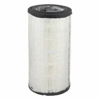 Round, radial-seal engine air filter with 8 13/16 in outside diameter. Designed for use in Ingersoll-Rand vehicles to remove airborne contaminants from intake air. Cross-references to Baldwin RS5558