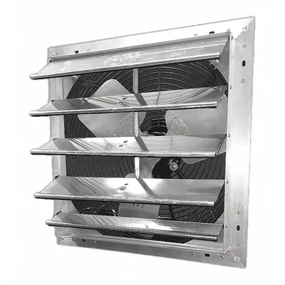 DAYTON Shutter Mount Exhaust Fan: 20 in Blade, Variable Speed, 1/4 hp, Totally Enclosed Air Over - Standard Shutter-Mount Exhaust Fans
