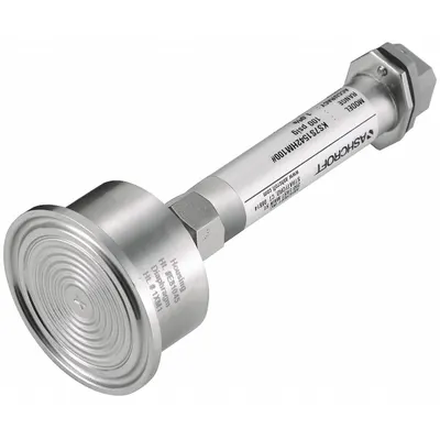 ASHCROFT Sanitary Pressure Transmitter: 1 1/2 in Triclamp, 0 to 200 psi, 4 to 20mA DC - Sanitary Pressure Transmitters with 4-Pin Mini-DIN Connector