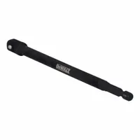 DEWALT Socket Adapter: 1/4 in Input Drive Size, 3/8 in Output Drive Size, Square, 6 in Overall Lg (MPN DWAFE6ADPT38)