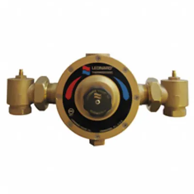 LEONARD VALVE Thermostatic Mixing Valve: 1 1/4 in Inlet Connection Size, NPT, Copper - Point-of-Use Mixing Valves