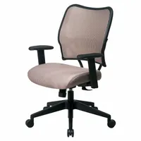 OFFICE STAR Office Chair: Space, Ht, Brown, Fabric Material, 17 3/4 in Back Ht, 19 1/4 in Seat Wd (MPN 13-V88N1WA)