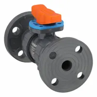 HAYWARD FLOW CONTROL Manual Two-Way Ball Valve: 3/4 in, PVC, Straight, Class 150 Flange, Three-Piece (MPN TBH1075A0FE0000)
