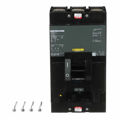 SQUARE D Molded Case Circuit Breaker: 200 A Amps, 42kA at 240V AC, Adj, Lug, ABC - LA-, LH-, Q4-Frame Square D Molded Case Circuit Breakers