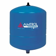 This AMTROL residential steel well water tank has a 4-gallon capacity and a 3/4 in FNPT connection. It is designed for inline installation in either horizontal or vertical orientation. Used in well water systems to maintain consistent pressure and reduce pump cycling.
