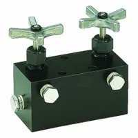 ENERPAC Control Manifold: 1 Inlet Ports, 2 Outlet Ports, 10,000 psi Max Pressure, M2A, Single-Acting