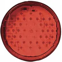 MAXXIMA Stop/Turn/Tail Light: LED, Stop Light, Red, Round, 4 in Overall Dia, 1 11/16 in Overall Dp