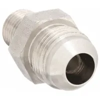 Hydraulic Hose Adapter: 1"-11-1/2 Thread Size, 1 in x 1 in Fitting Size, Male x Male, NPTF x JIC (MPN 2021-16-16SS)