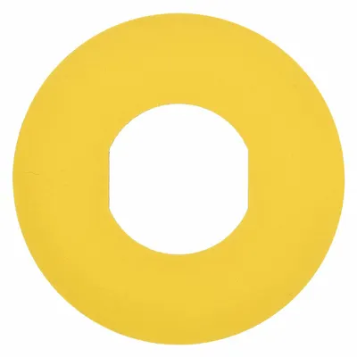 SCHNEIDER Legend Plate: 22 mm Panel Mounting Size, Round, 2 3/8 in Overall Dia - Push-Button Rings & Plates