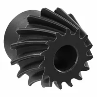 Ground Spiral Bevel Gear: Spiral, Gear Ratio 3, Left Hand, Module m 2, 15 Teeth, 10 mm Bore Dia (MPN SBSG2-1545L)