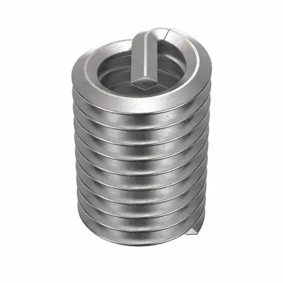 HELI-COIL Helical Insert: Tanged Tang Style, Free-Running, 5/16"-18 Thread Size, Plain - Free-Running Tanged Helical Inserts